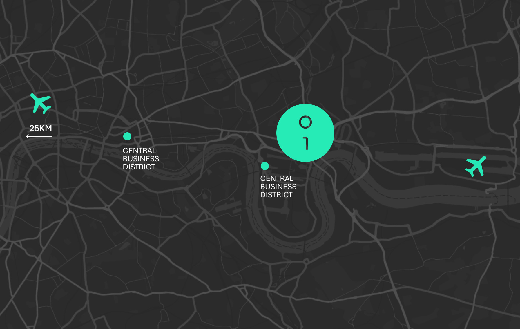 Map of Global Switch offices in London